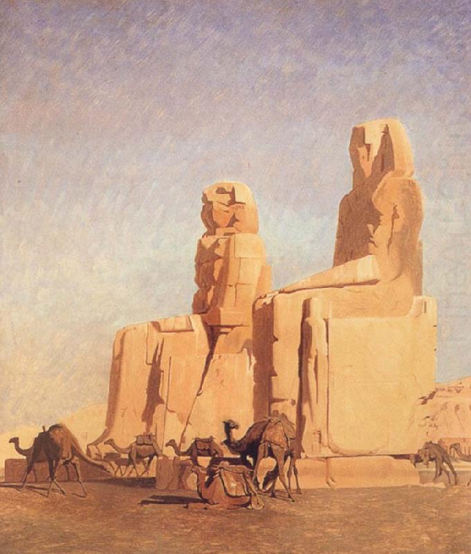 The Colossi of Thebes Memnon and Sesostris, Jean Leon Gerome